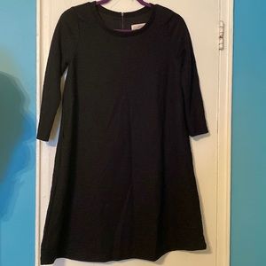Black Ann Taylor loft three-quarter sleeve dress
